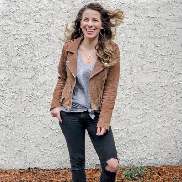 Blank NYC Jackets Coats Blank Nyc Suede Moto Jacket Poshmark